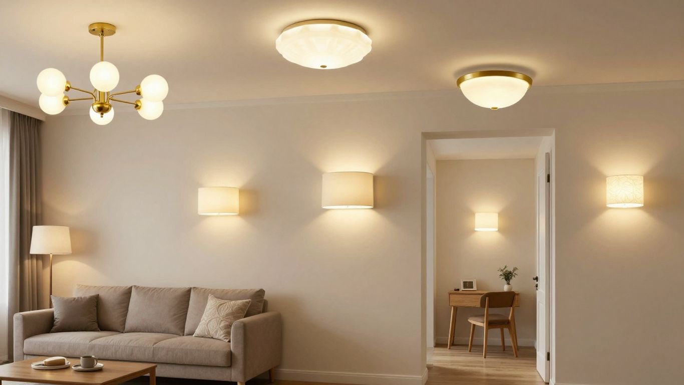 Dunelm wall lights brightening home interiors.