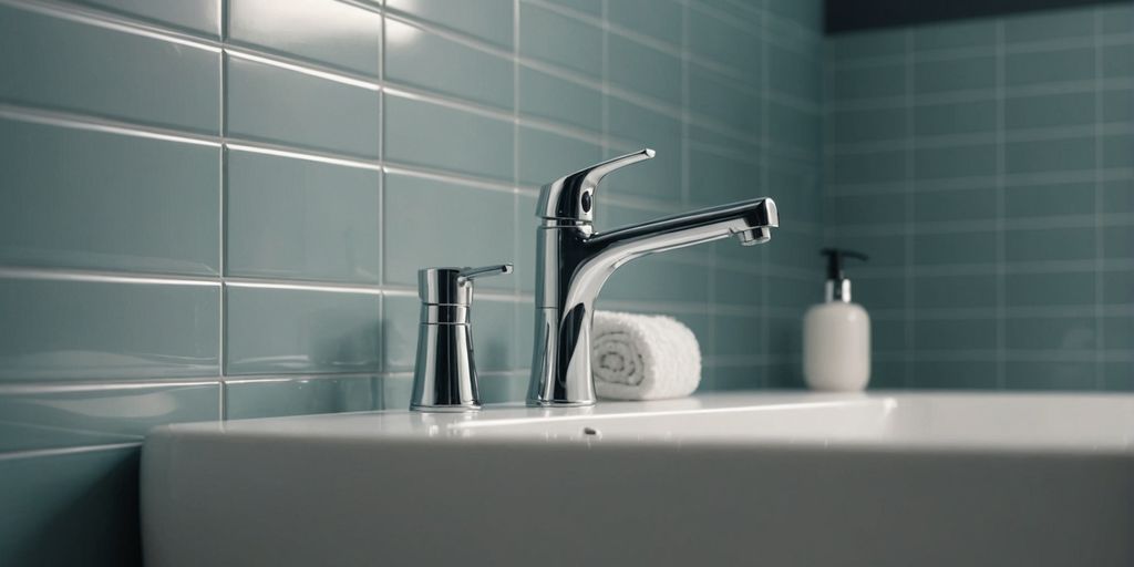 Clean bathroom showcasing spotless grout lines