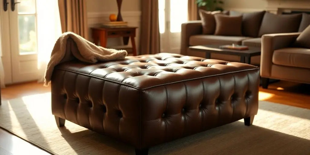 The-Ultimate-Guide-to-Choosing-the-Perfect-Leather-Ottoman ChandeliersLife®