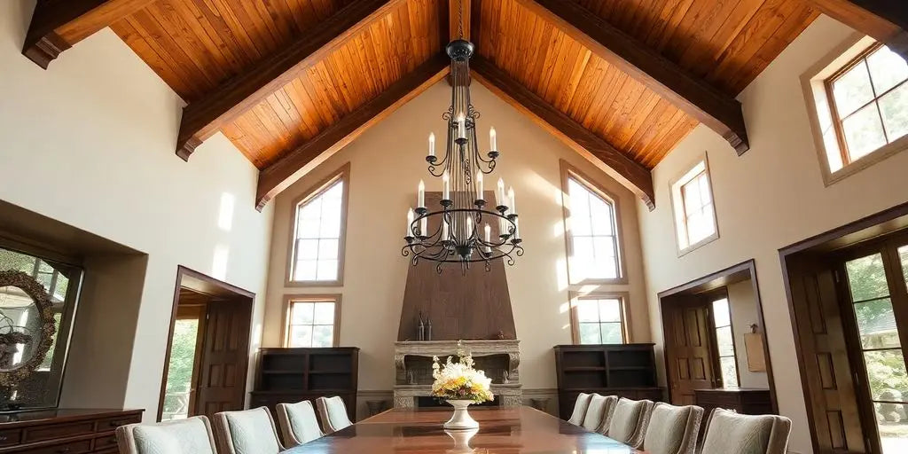 Elevate-Your-Dining-Experience-Stunning-Dining-Room-Vaulted-Ceiling-Designs ChandeliersLife®