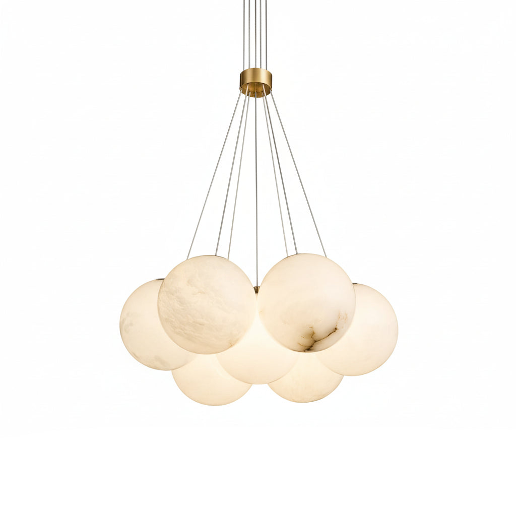 Modern Pearl Alabaster Ball Pendant Light ChandeliersLife®
