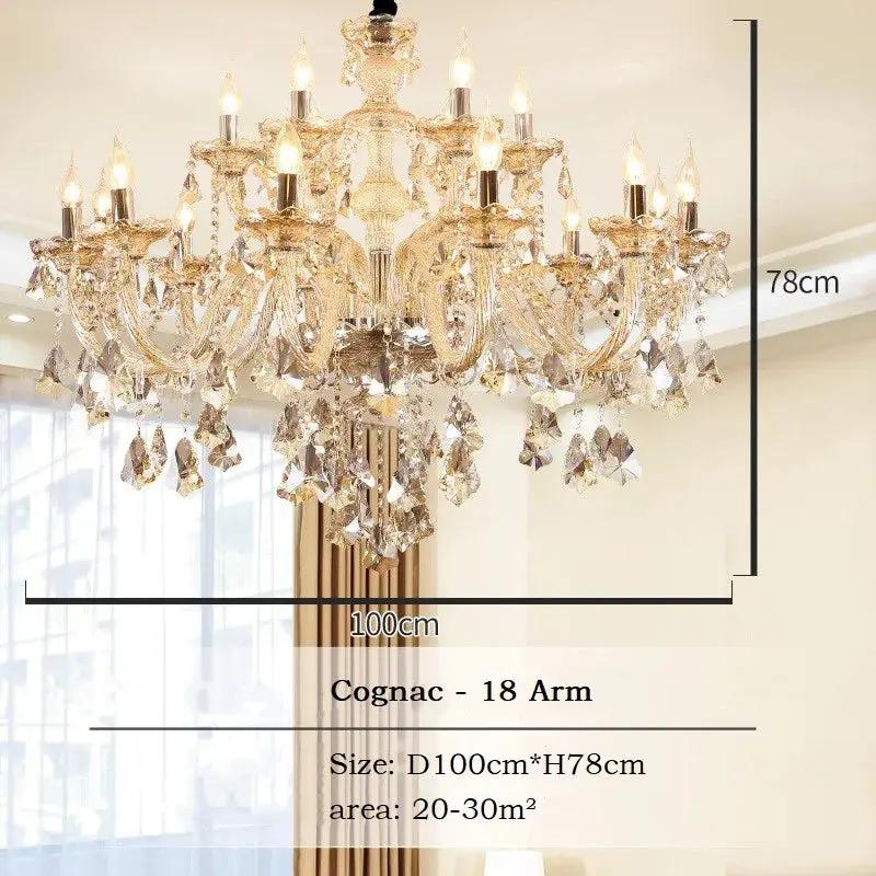 Lustre en cristal scintillant brillant