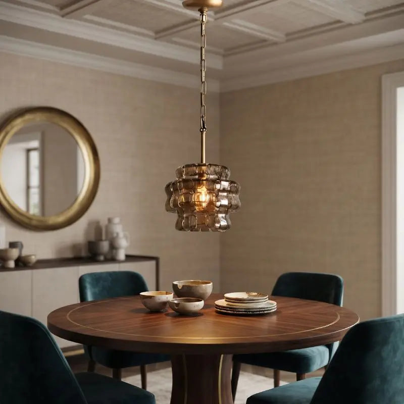 Luxury Glass Contemporary Pendant Light for Kitchen Island & Dining Room