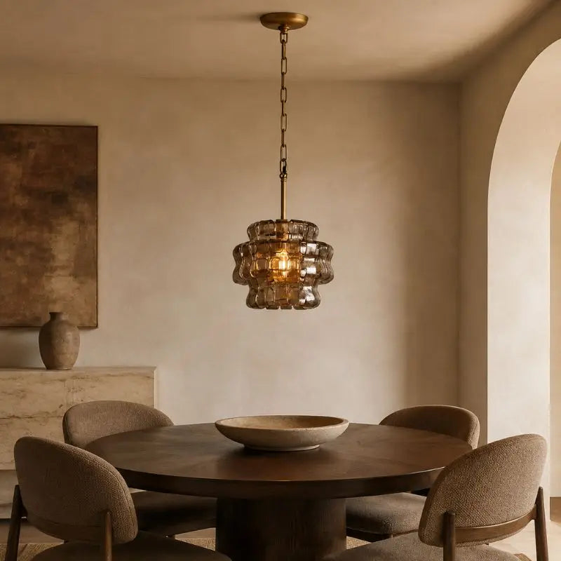 Luxury Glass Contemporary Pendant Light for Kitchen Island & Dining Room