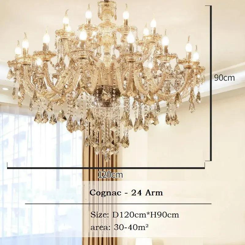 Lustre en cristal scintillant brillant