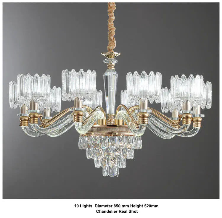 Classic Crystal Ring Beaded Chandelier ChandeliersLife®