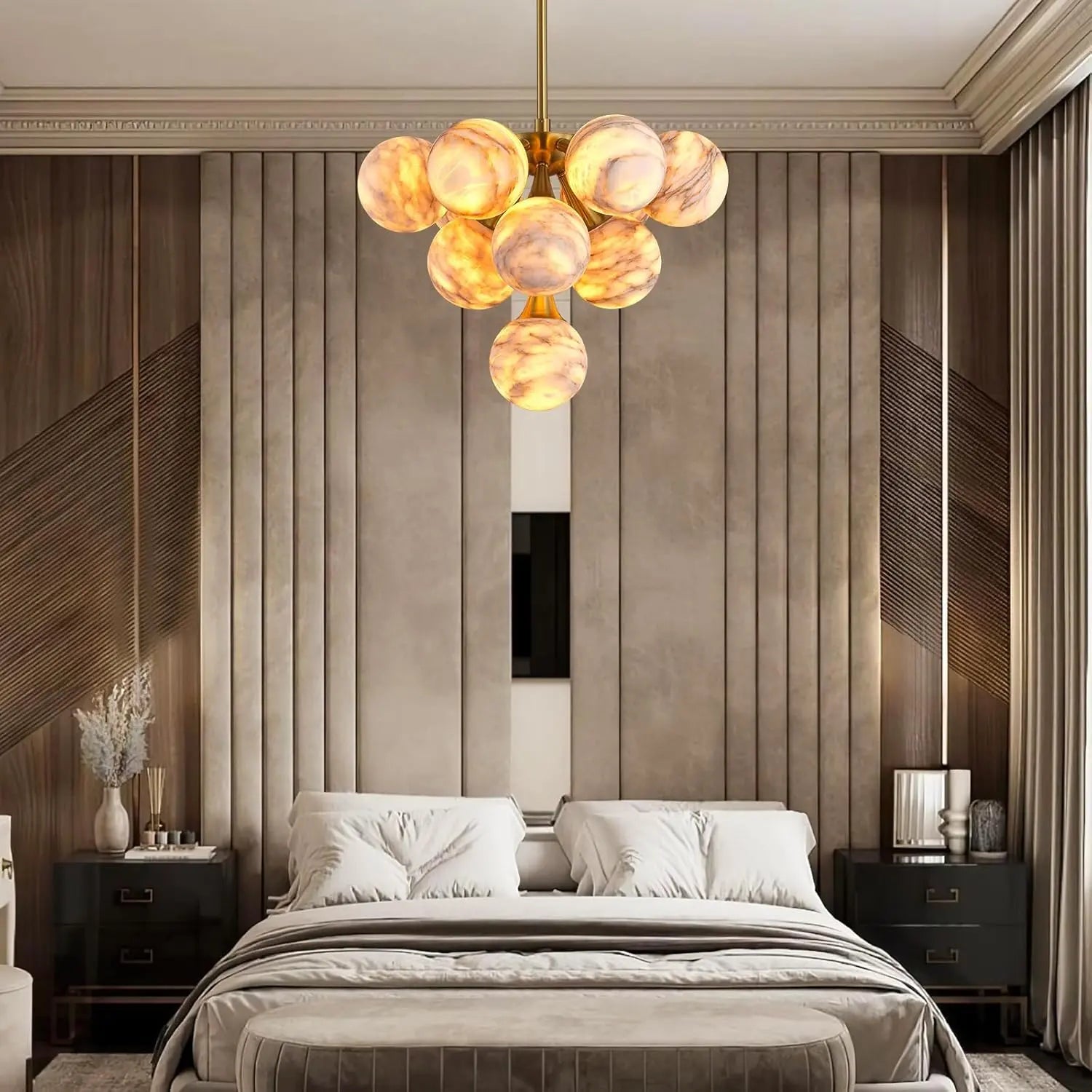 Modern Unique Alabaster Chandelier ChandeliersLife®