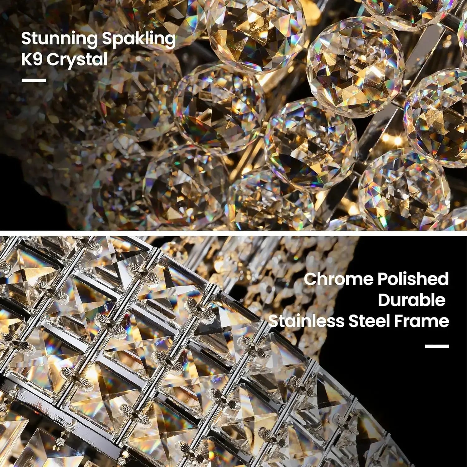 Modern Crystal Chandeliers for Dining Room