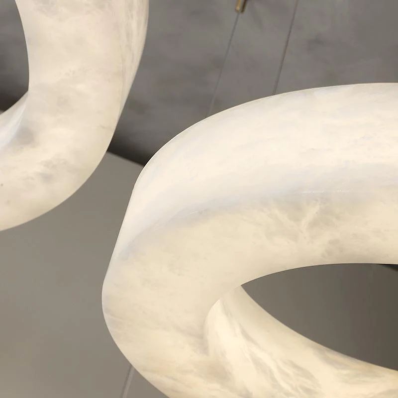 Marble Round Modern Pendant Light