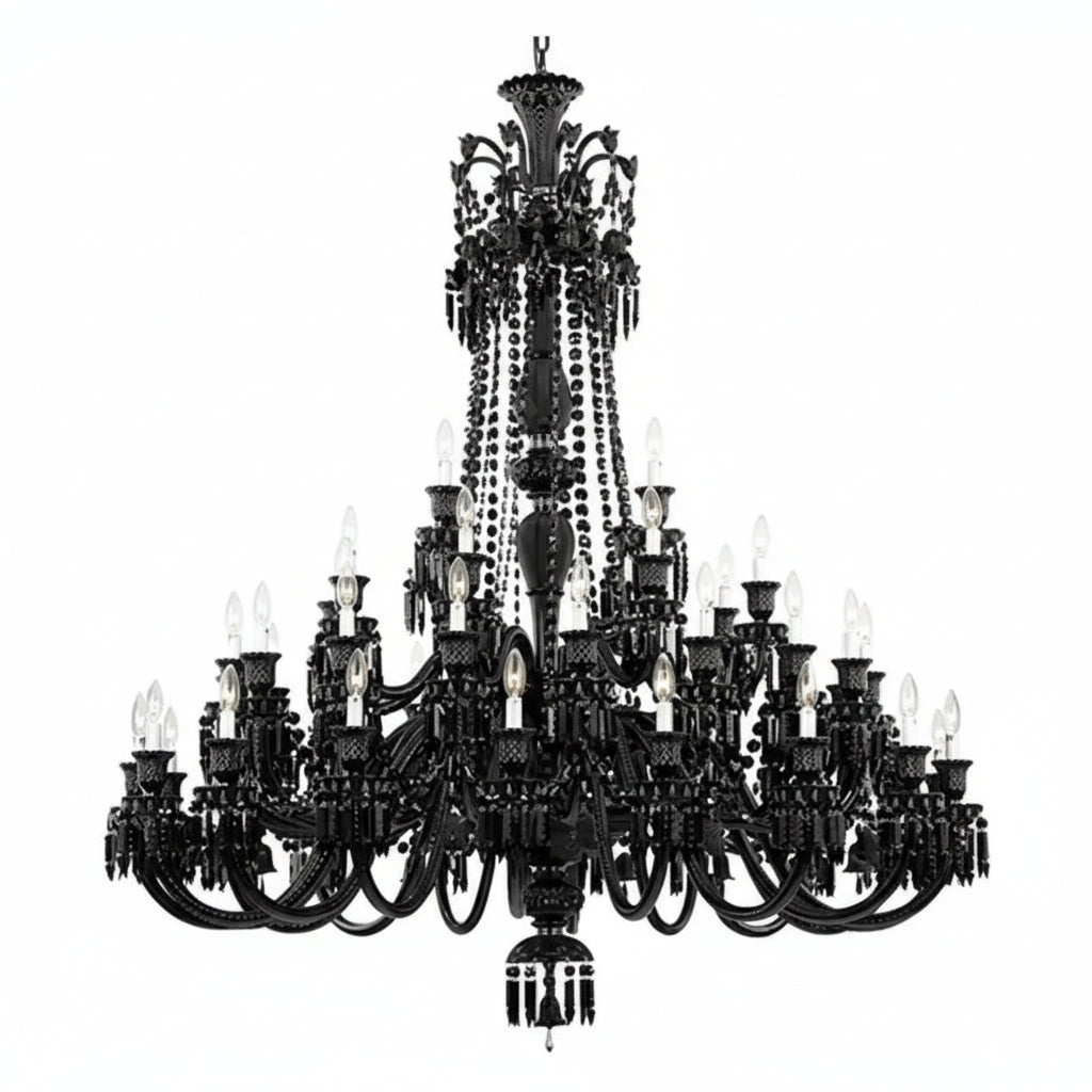 Black Crystal Chandelier Lighting Luxury Hotel Chandeliers For Dining Room Black Chandelier Lamps Glass Crystals For Chandeliers ChandeliersLife®