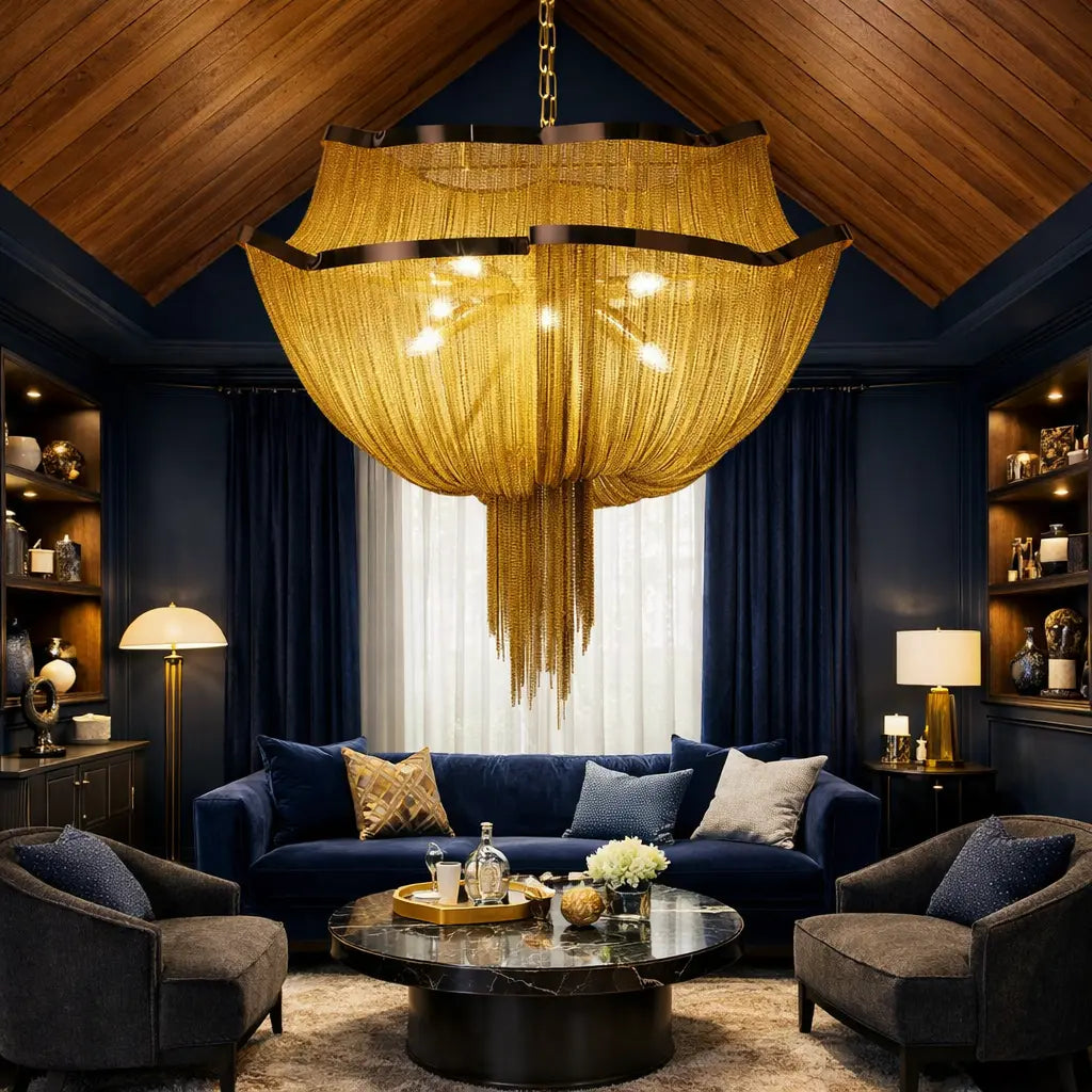 Modern Style Tassel Chandelier — product view