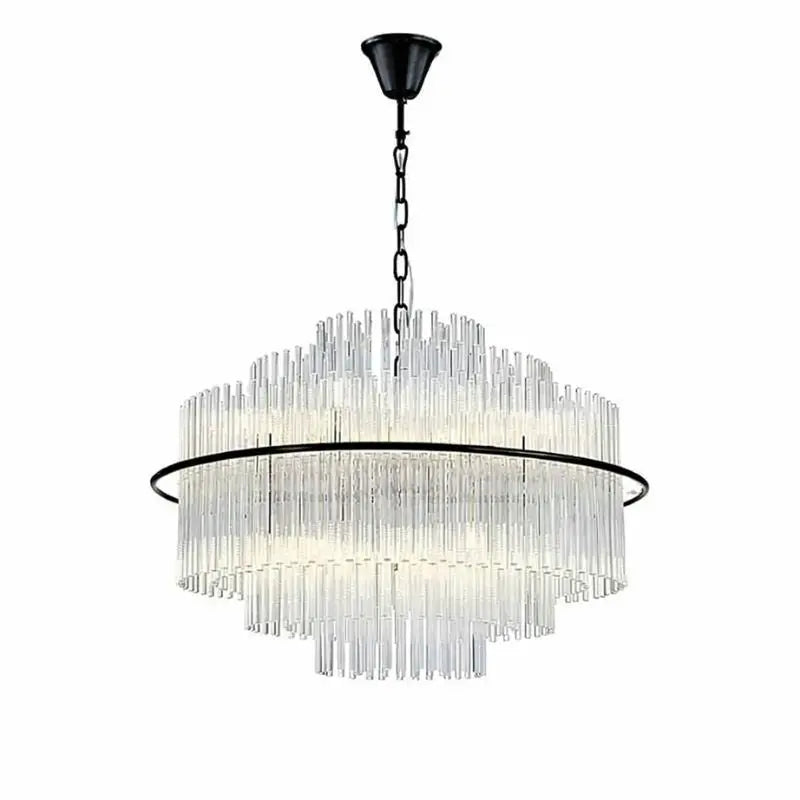 Crystal Designer Oval Round Chandelier
