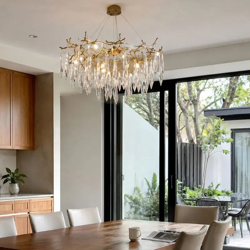 Lustre décoratif en forme de goutte de pluie
