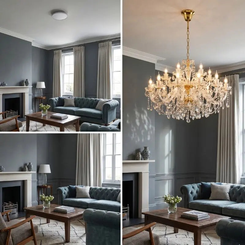 Gold Crystal Chandelier ChandeliersLife®