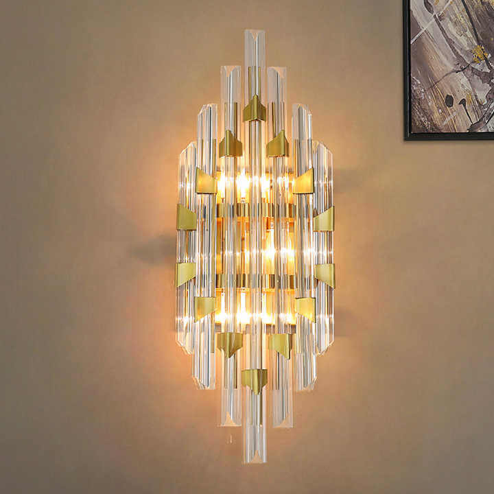 Nordic Iron Crystal Designer Wall Sconce