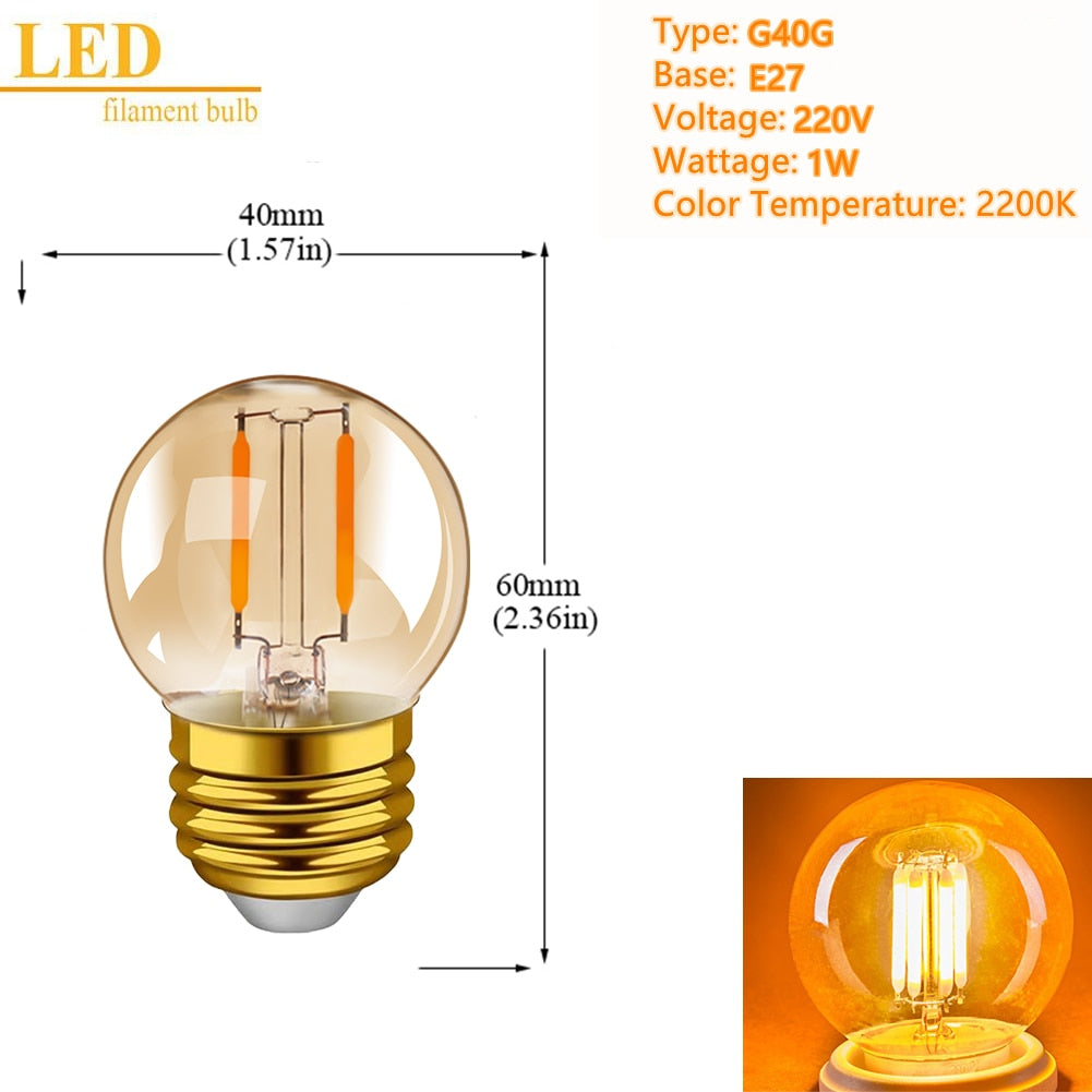 Retro LED Spiral Filament Light Bulb
