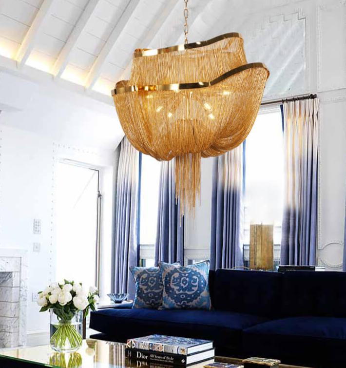 Modern Style Tassel Chandelier