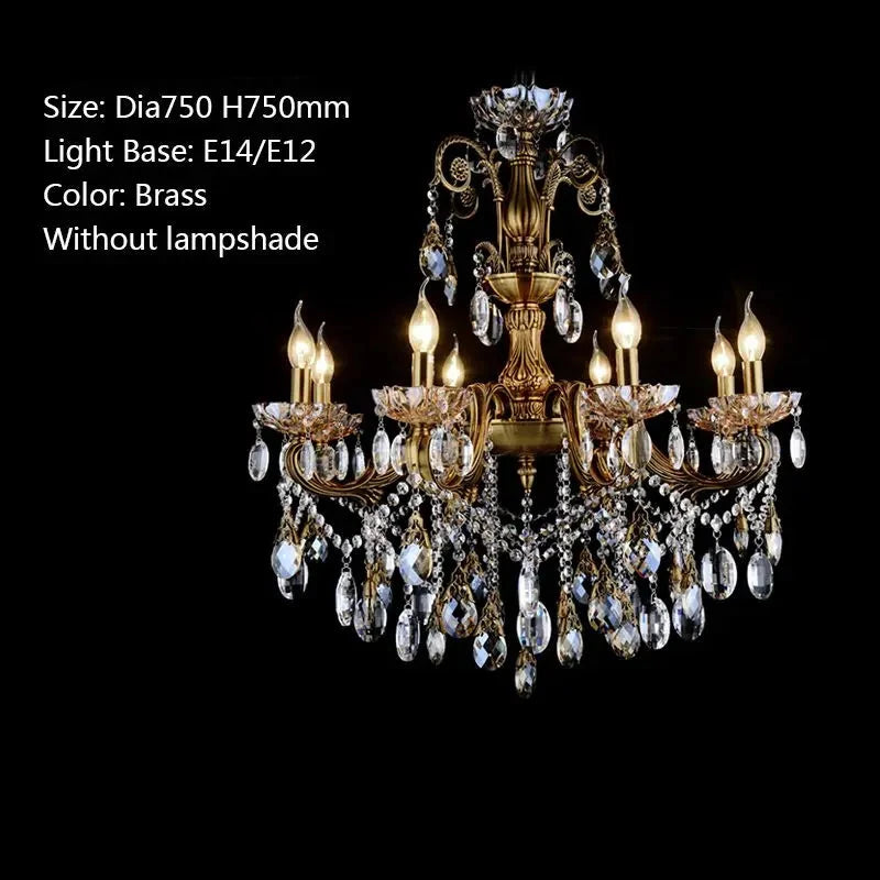 Bronze Finished Antique Crystal Chandelier ChandeliersLife®