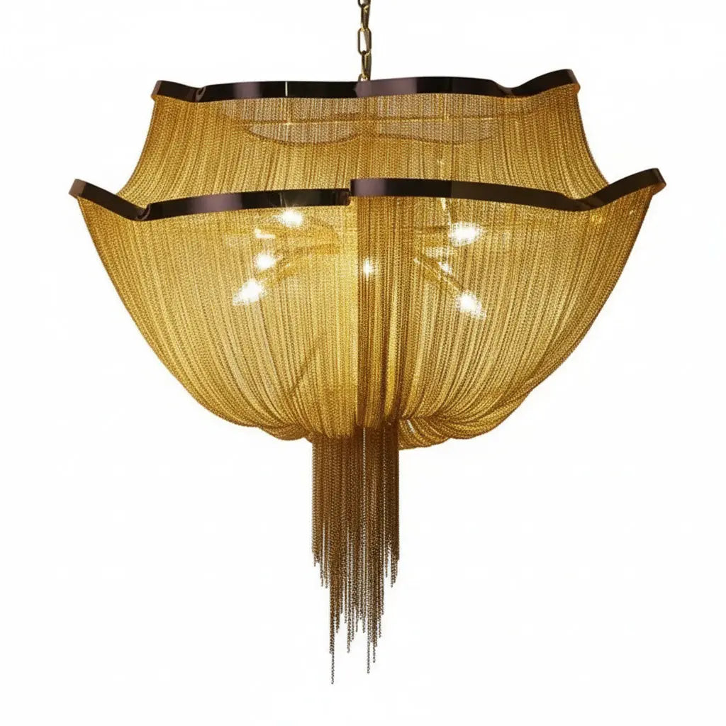 Modern Style Tassel Chandelier — alternate product view 1