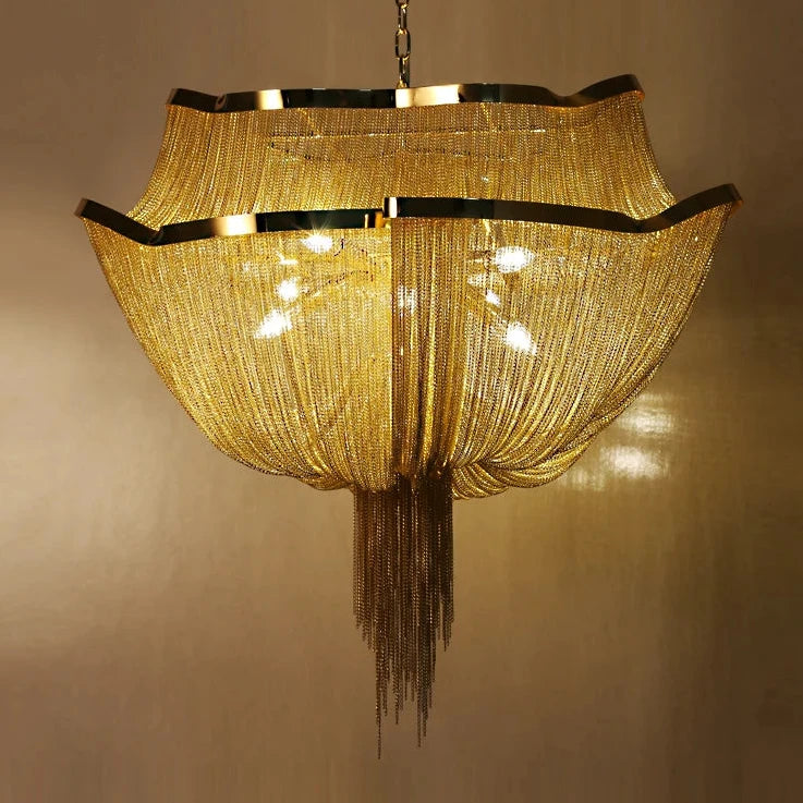 Modern Style Tassel Chandelier