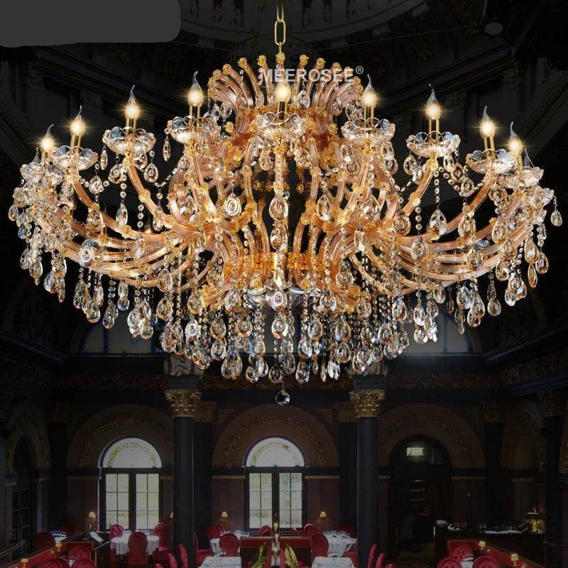 Luxurious Amber Crystal Chandelier ChandeliersLife®