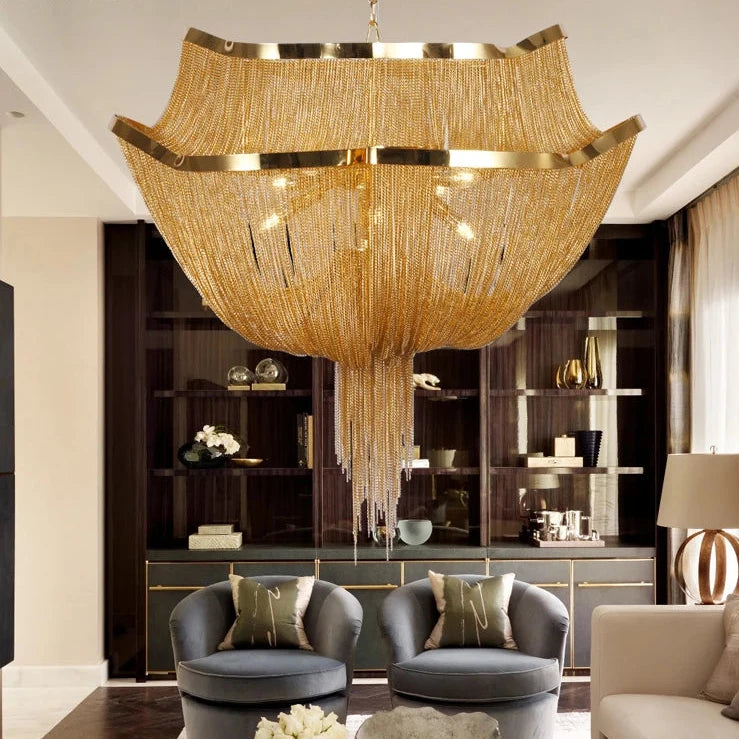 Modern Style Tassel Chandelier