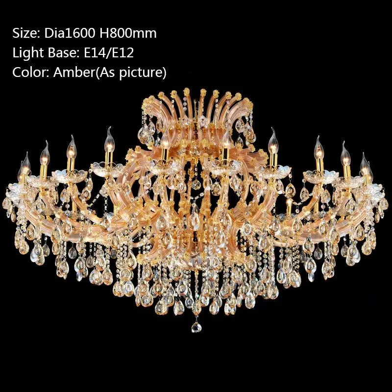 Luxurious Amber Crystal Chandelier ChandeliersLife®