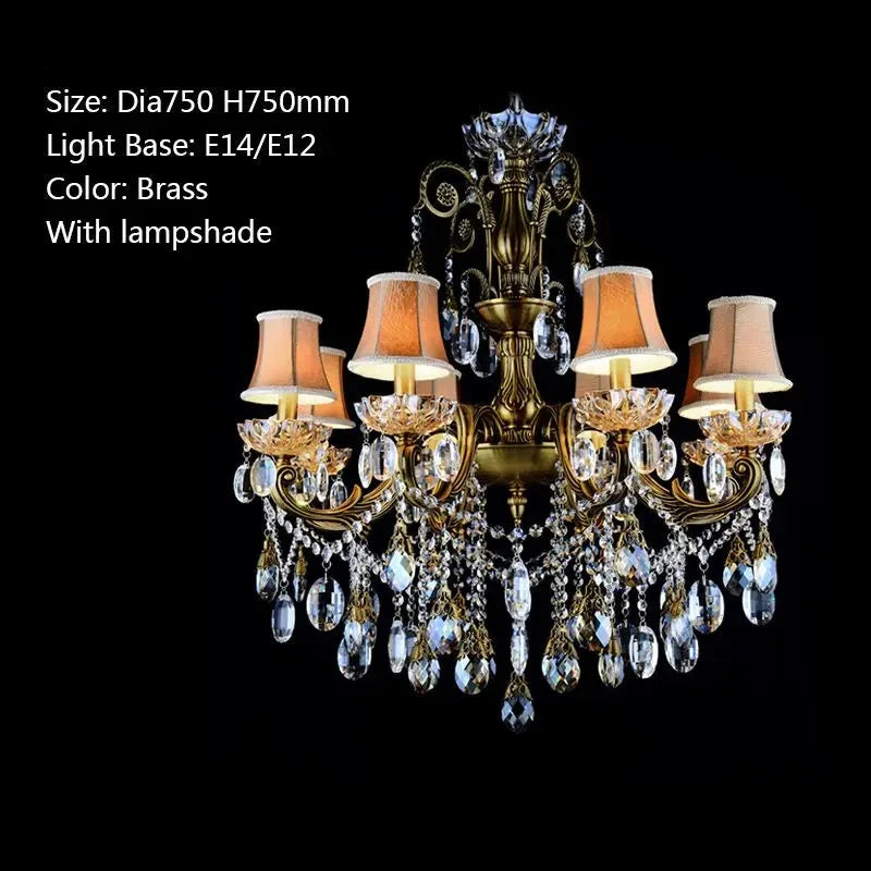 Bronze Finished Antique Crystal Chandelier ChandeliersLife®