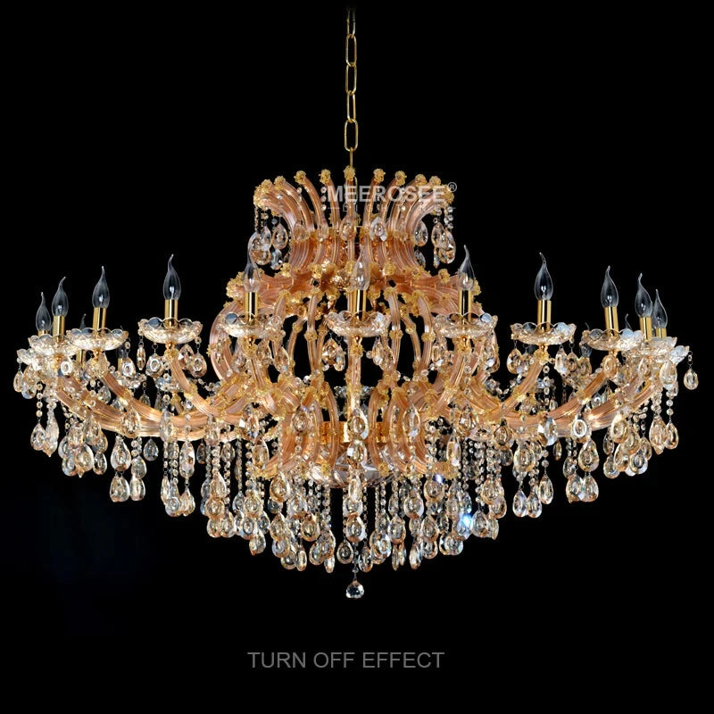 Luxurious Amber Crystal Chandelier ChandeliersLife®