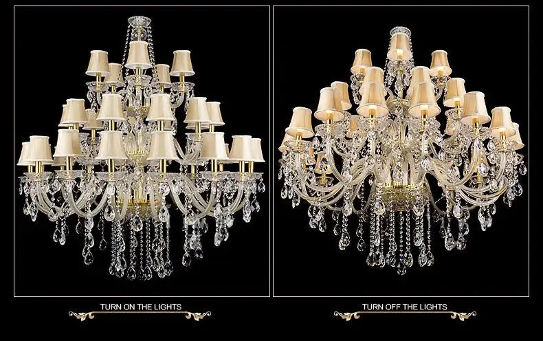 Classic 3 layers Crystal Chandelier