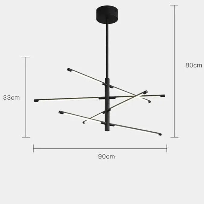 Led tube hot sale chandelier