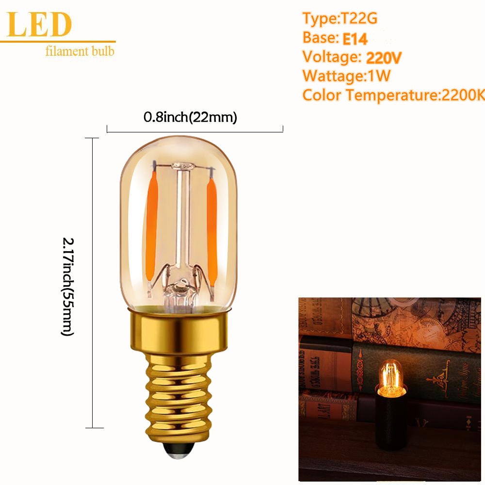  C7 0.5W E14 LED Filament Candelabra Bulb Vintage Night