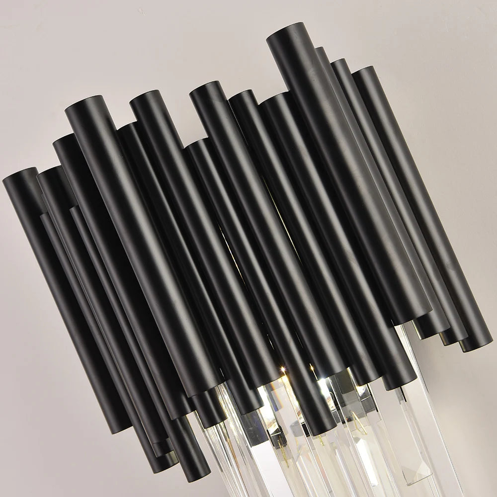 Moderne schwarze Wandlampe