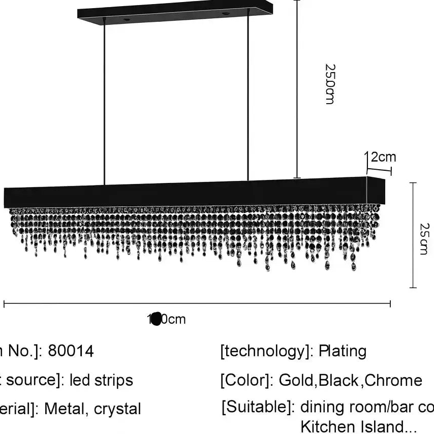 Modern Crystal Rectangle Chandelier ChandeliersLife®