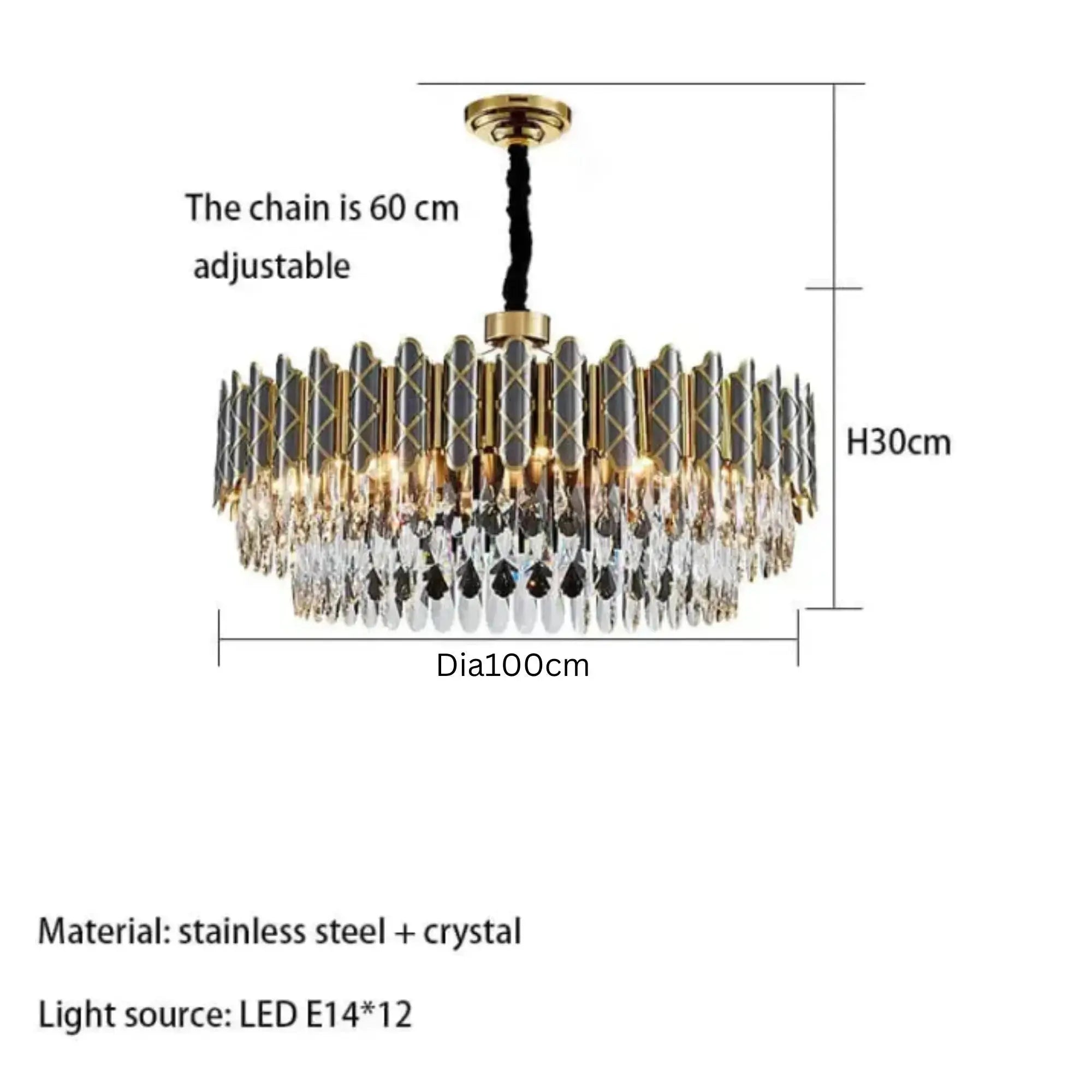 X Shape Modern Chandelier
