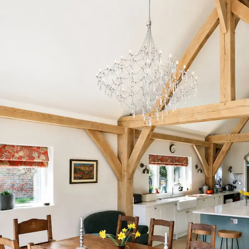 Abstract Design Crystal Cube Chandelier