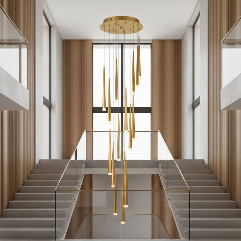 Long Stair Chandelier
