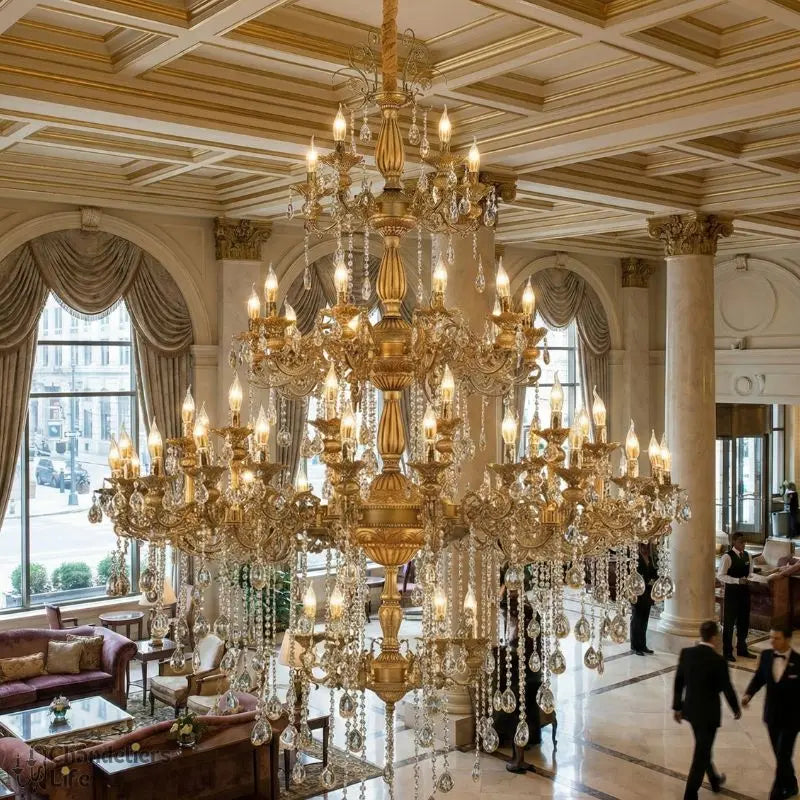 Luxurious Huge Crystal Chandelier