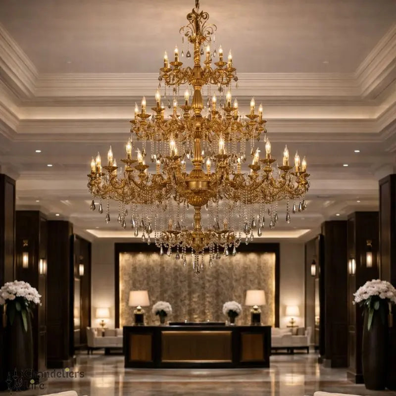 Luxurious Huge Crystal Chandelier