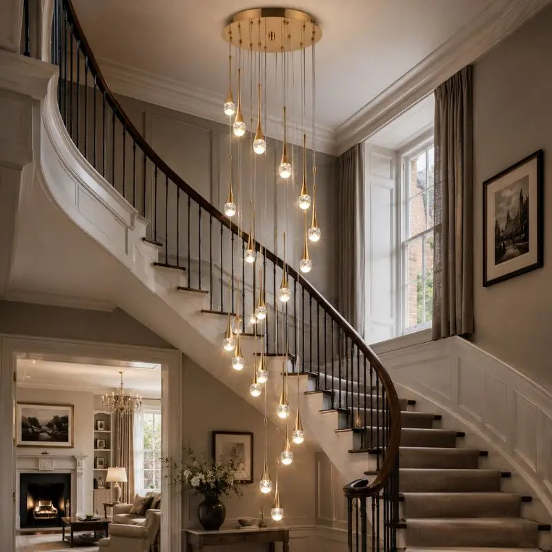 Luxury Long Hanging Staircase Chandelier