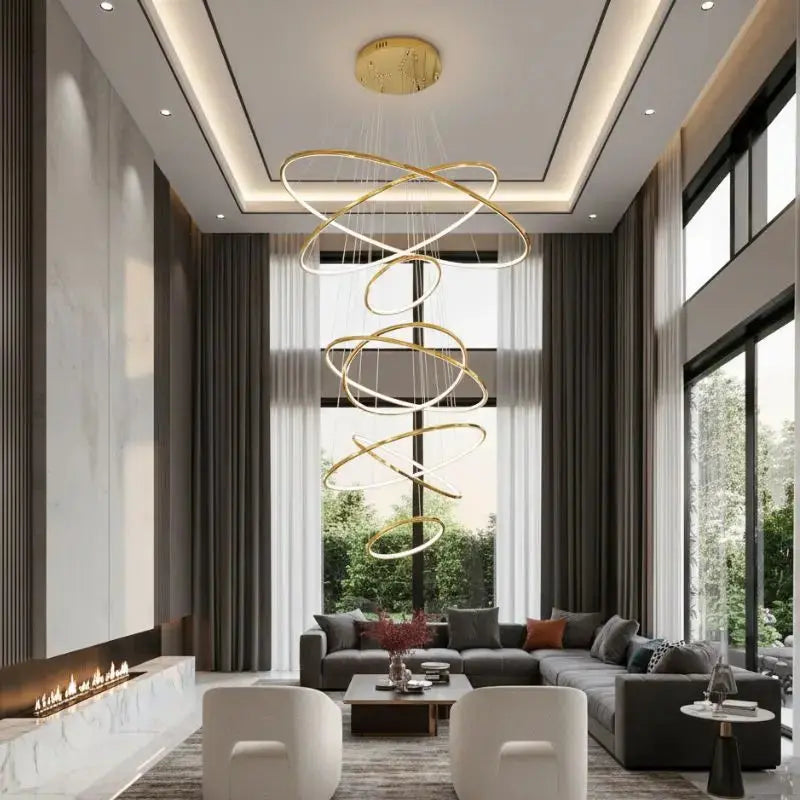 Elegant Modern Ring Chandelier