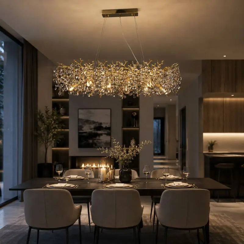 Modern Tree Branch Chandelier | Luxury LED Ceiling Light for Dining Room & Living Room