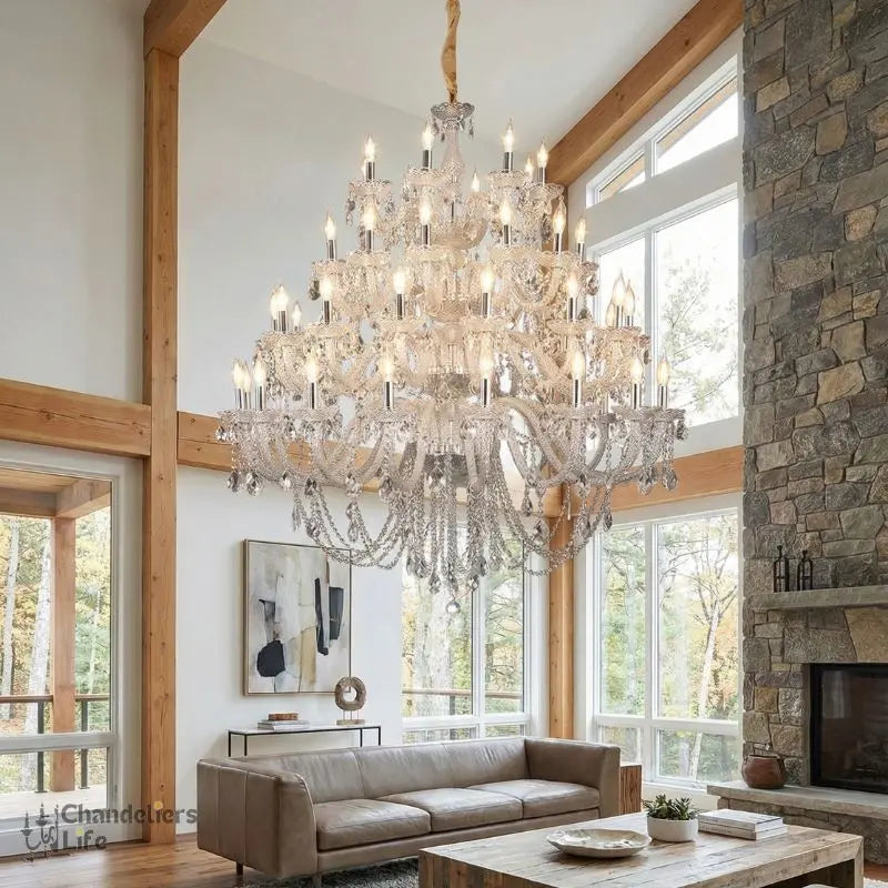 Villa Foyer Extra Large Crystal Chandelier