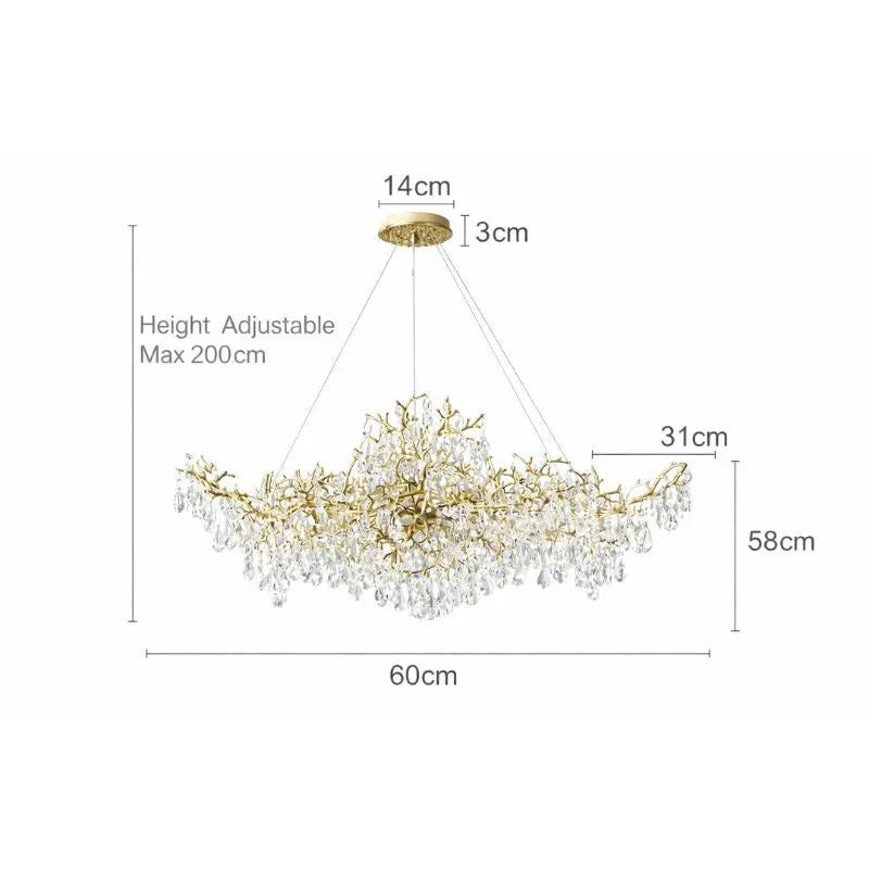 Nordic Tree Branch Chandelier