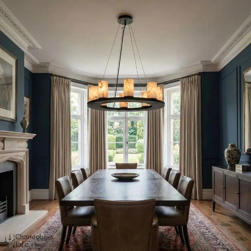 Rustic Chandelier Industrial Marble Black ChandeliersLife®