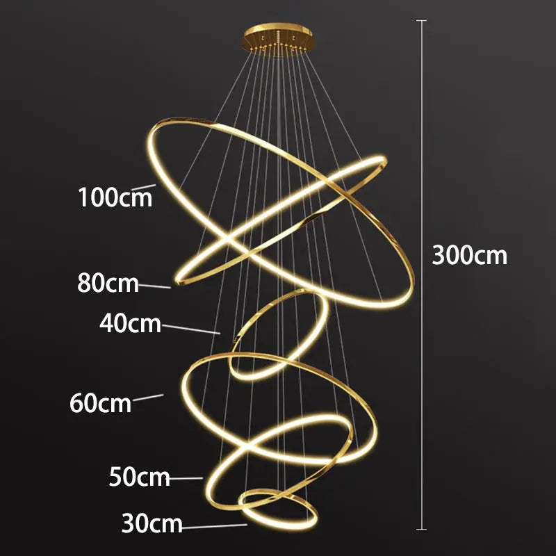 Elegant Modern Ring Chandelier