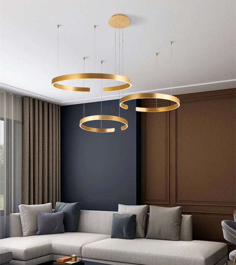 Creative LED Ring Chandelier