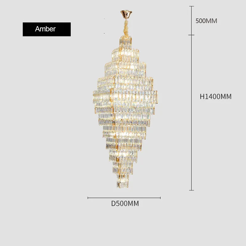 Villa Light Luxury Crystal Chandeliers ChandeliersLife®