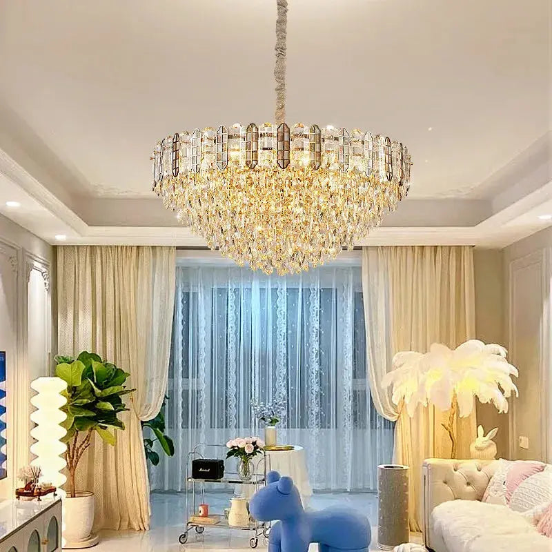 Nordic Bedroom Crystal Chandelier