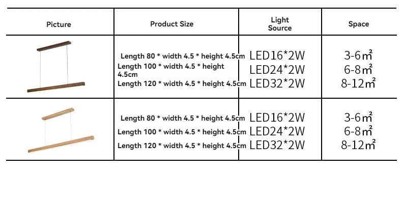 Long Strip Custom Wooden Fixtures